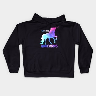 Save the Unicorns - Unicorn Fantasy Design Kids Hoodie